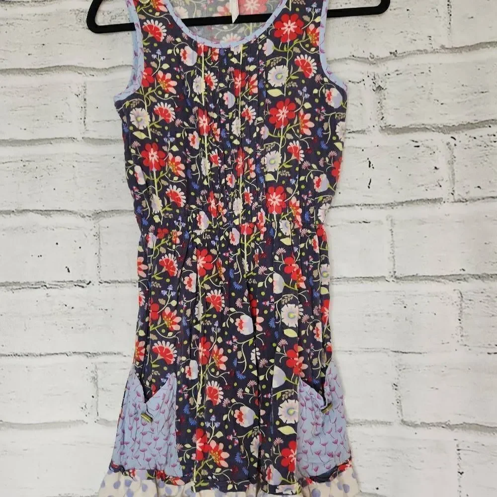 Matilda Jane 435 Floral Sleeveless Fit & Flare Dress Multicolor Size 14 Rayon